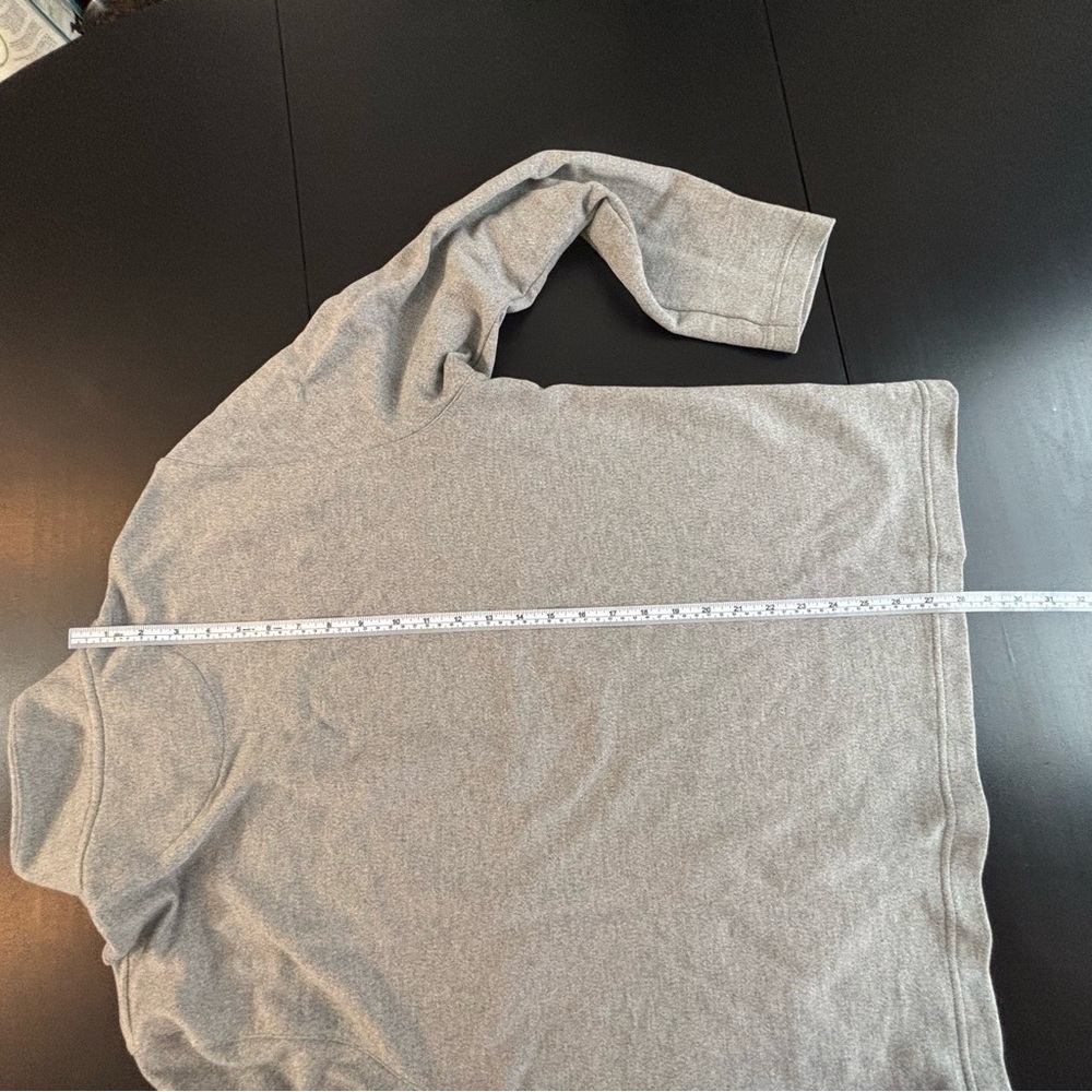 Ted Baker London Sz 5 US XL Long Sleeve Textured Panel Half Zip Grey Sweater - Picture 8 of 15